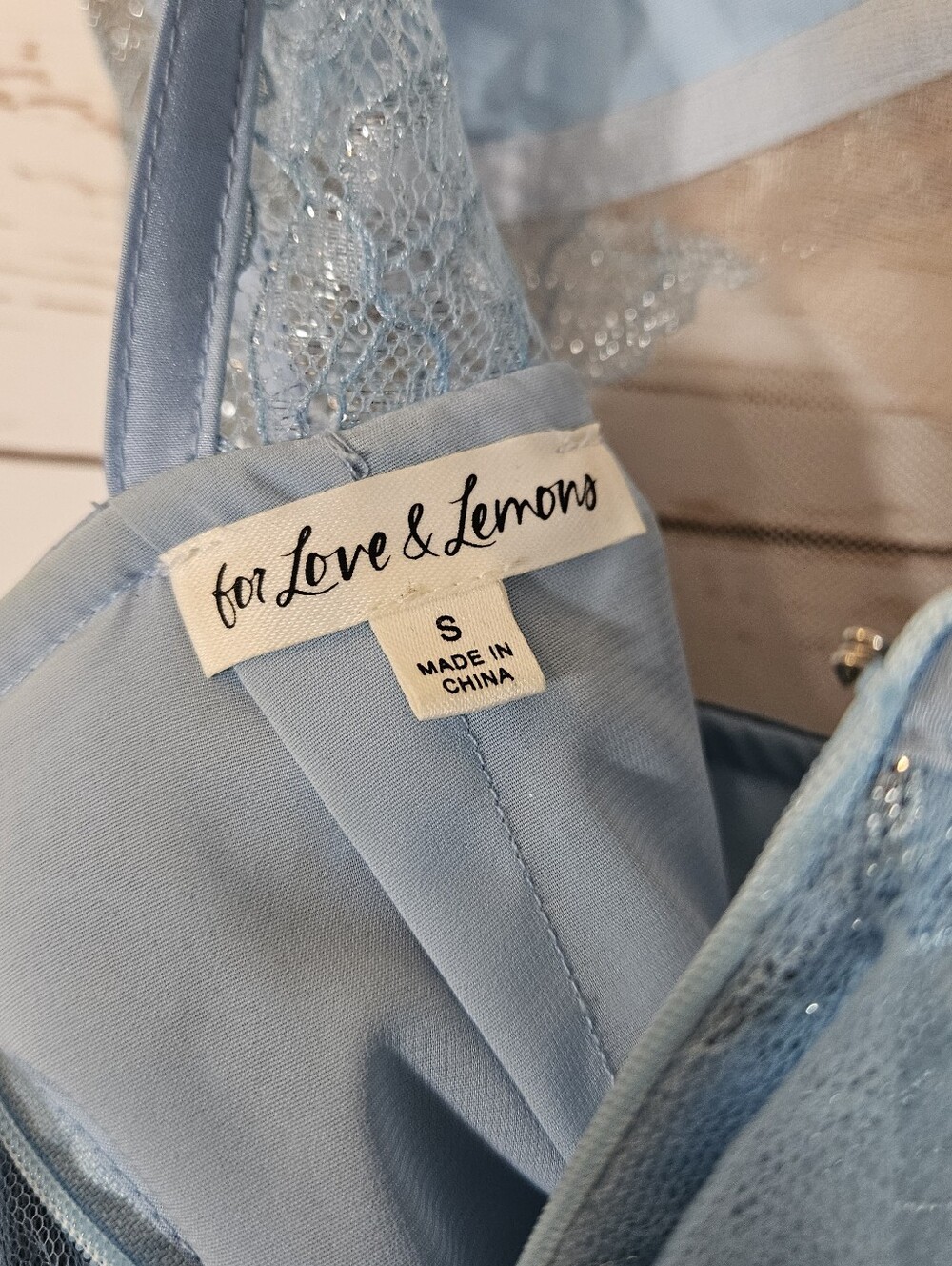 For Love & Lemons | Rosario Blue Bustier Maxi Dress - Picture 9 of 9